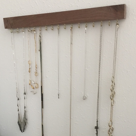Handmade Solid Wood Necklace Jewelry Hanger - Picture 2 of 6